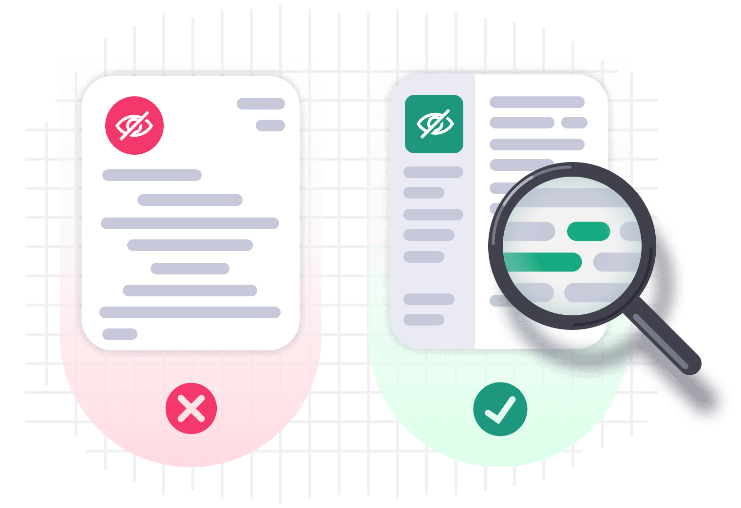 Bias-free CV matching image