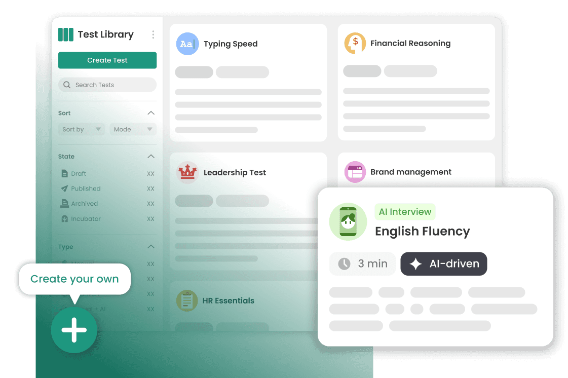 Custom assessments
